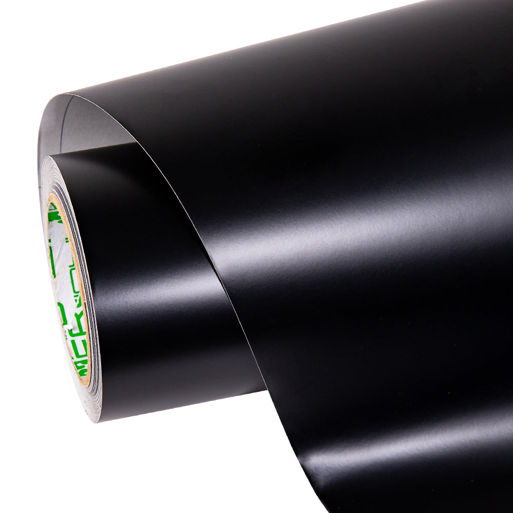 Matte Silk Black Vinyl Wrap roll