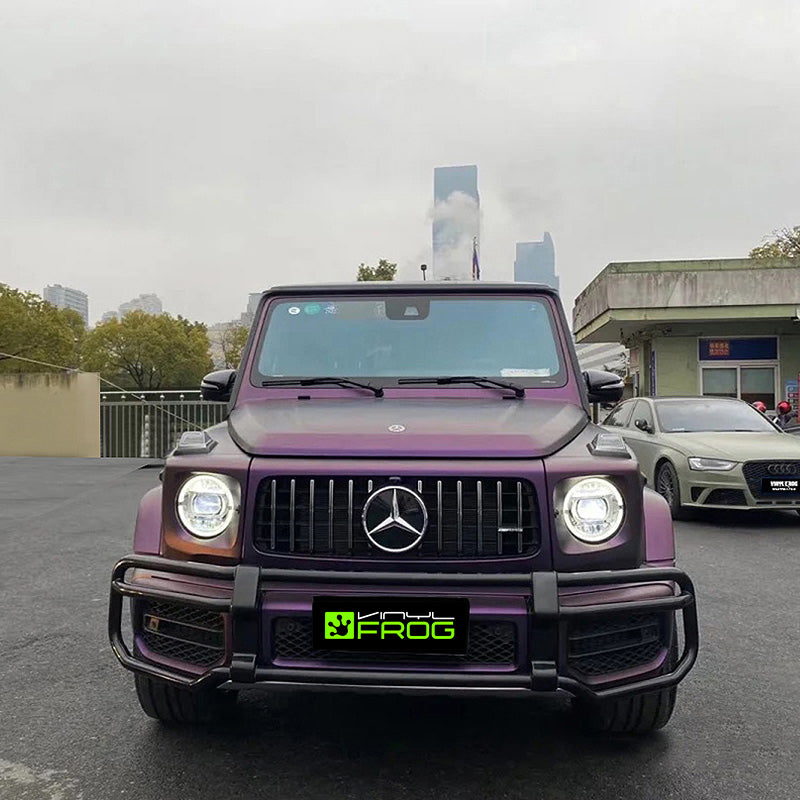 Mercedes-Benz G-Class wrapped in Matte Russian Violet Vinyl Wrap.