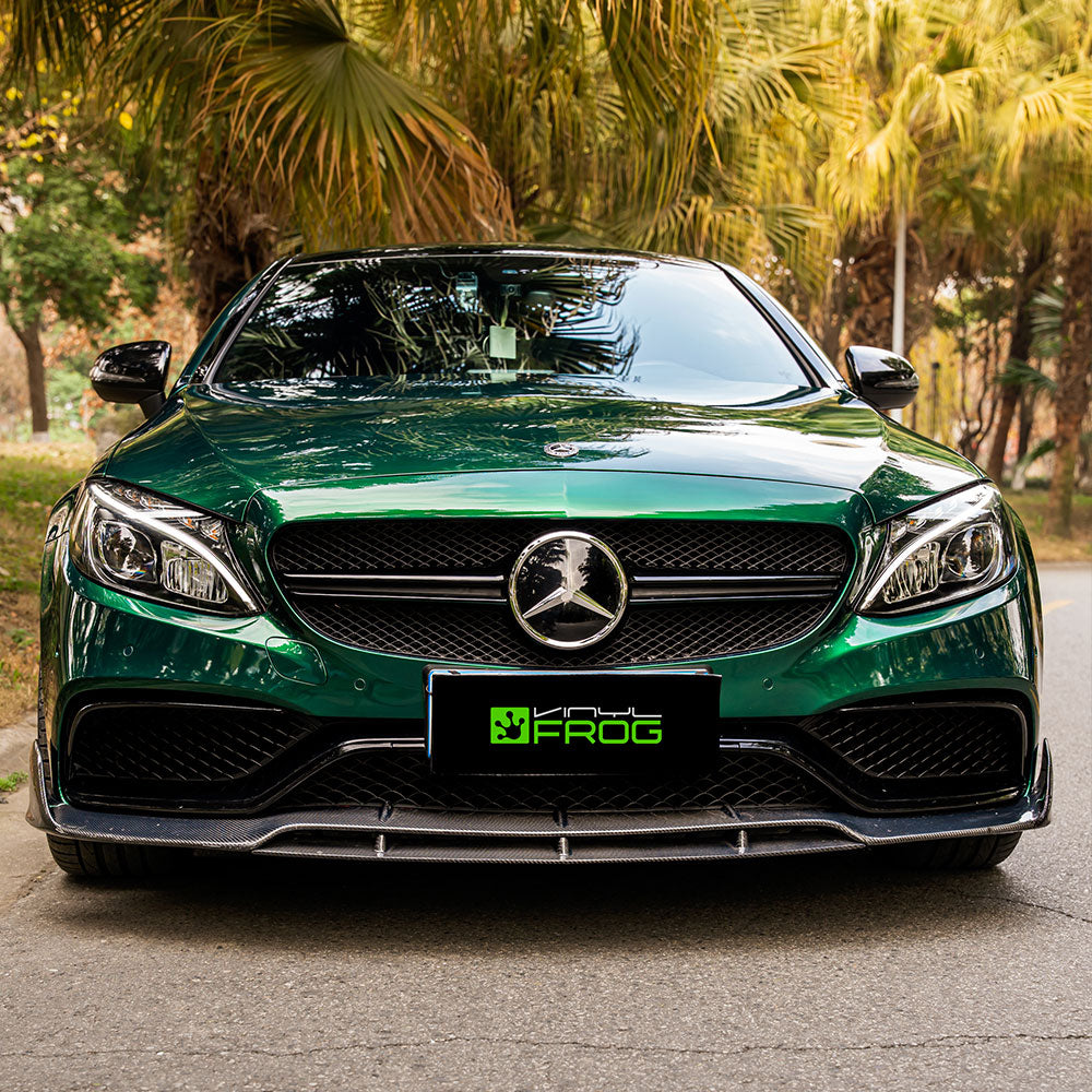 Mercedes-Benz wrapped in Glossy Metallic La Salle Green vinyl wrap.