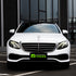 Mercedes S-Class wrapped in High Glossy Crystal White vinyl wrap.