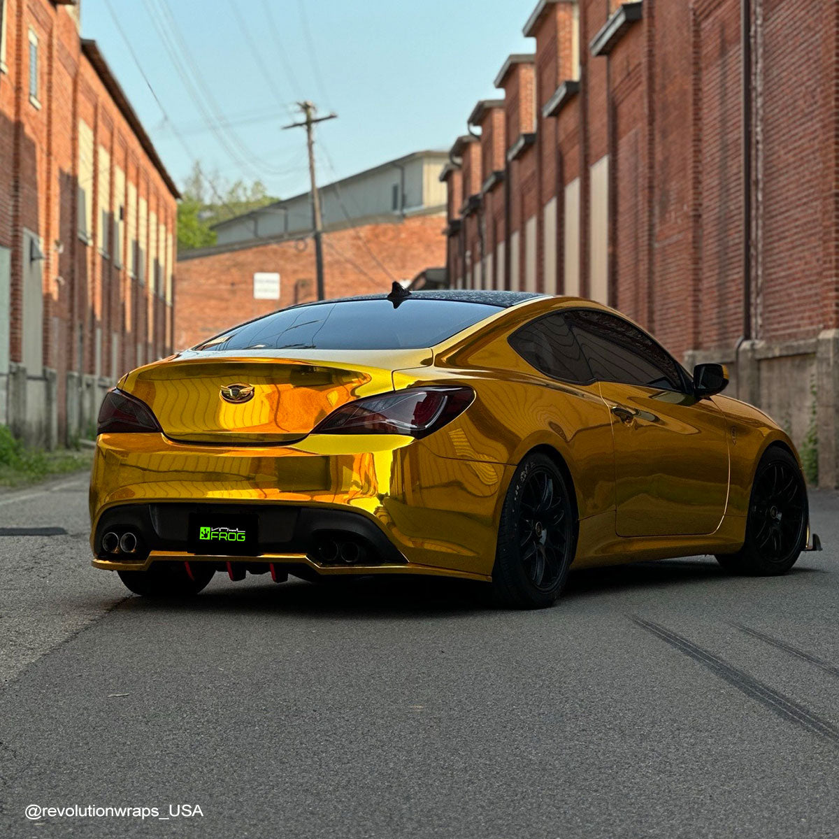 Mirror Chrome Gold car wrap.