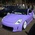 Nissan 350Z wrapped in Super Glossy Lavender Purple vinyl wrap.