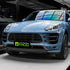 Porsche Macan wrapped in Super Glossy China Blue vinyl wrap.