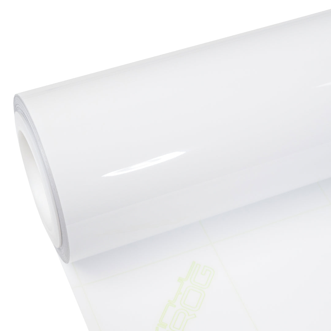 Glossy Crystal White Vinyl Wrap