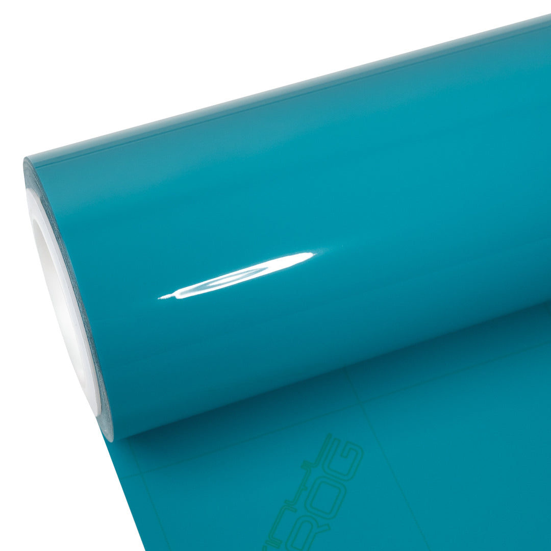 High Glossy Miami Blue vinyl wrap roll