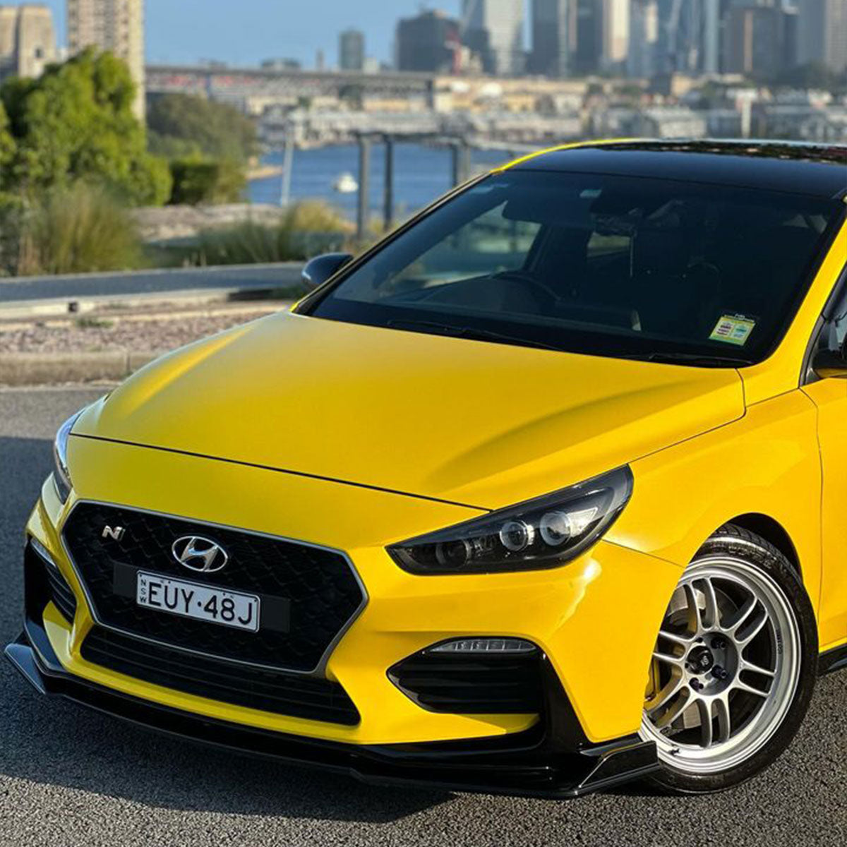 High Glossy Racing Yellow Vinyl Wrap