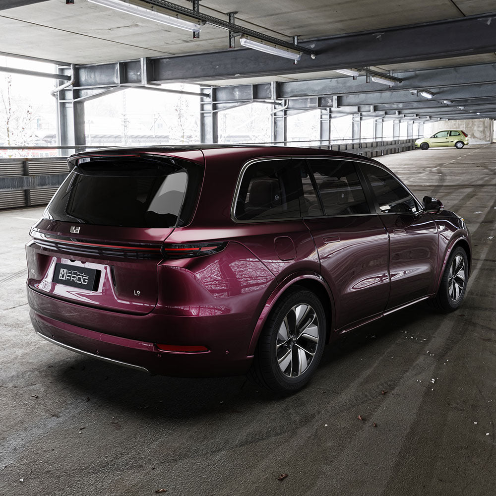 Glossy Metallic Plum Purple car wrap.