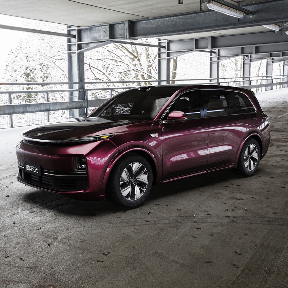 SUV wrapped in Glossy Metallic Plum Purple vinyl wrap.