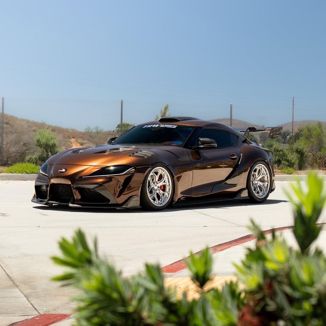 Glossy Metallic Mocha Brown Vinyl Wrap