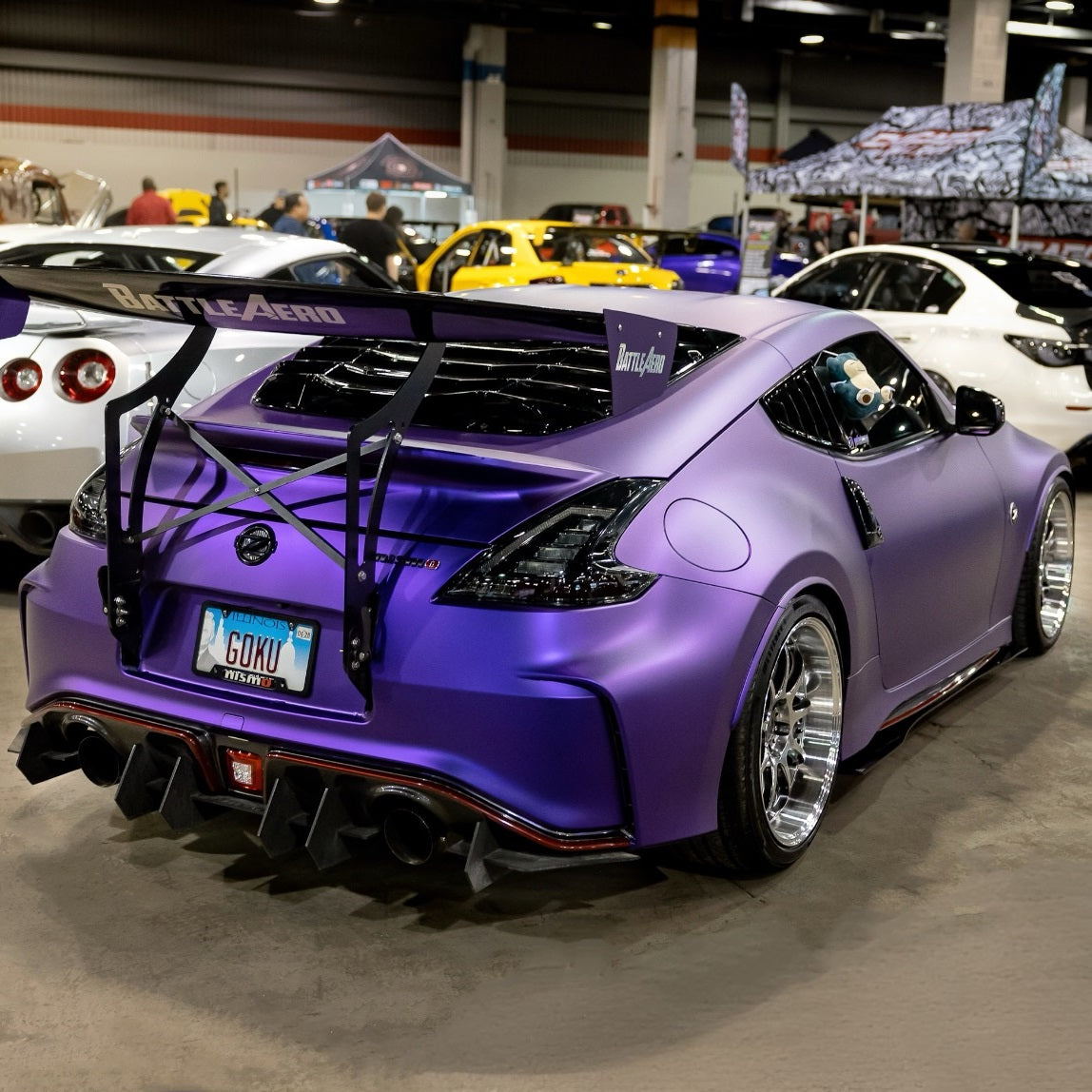 Nissan wrapped in Matte Metallic Eminence Purple Vinyl Wrap