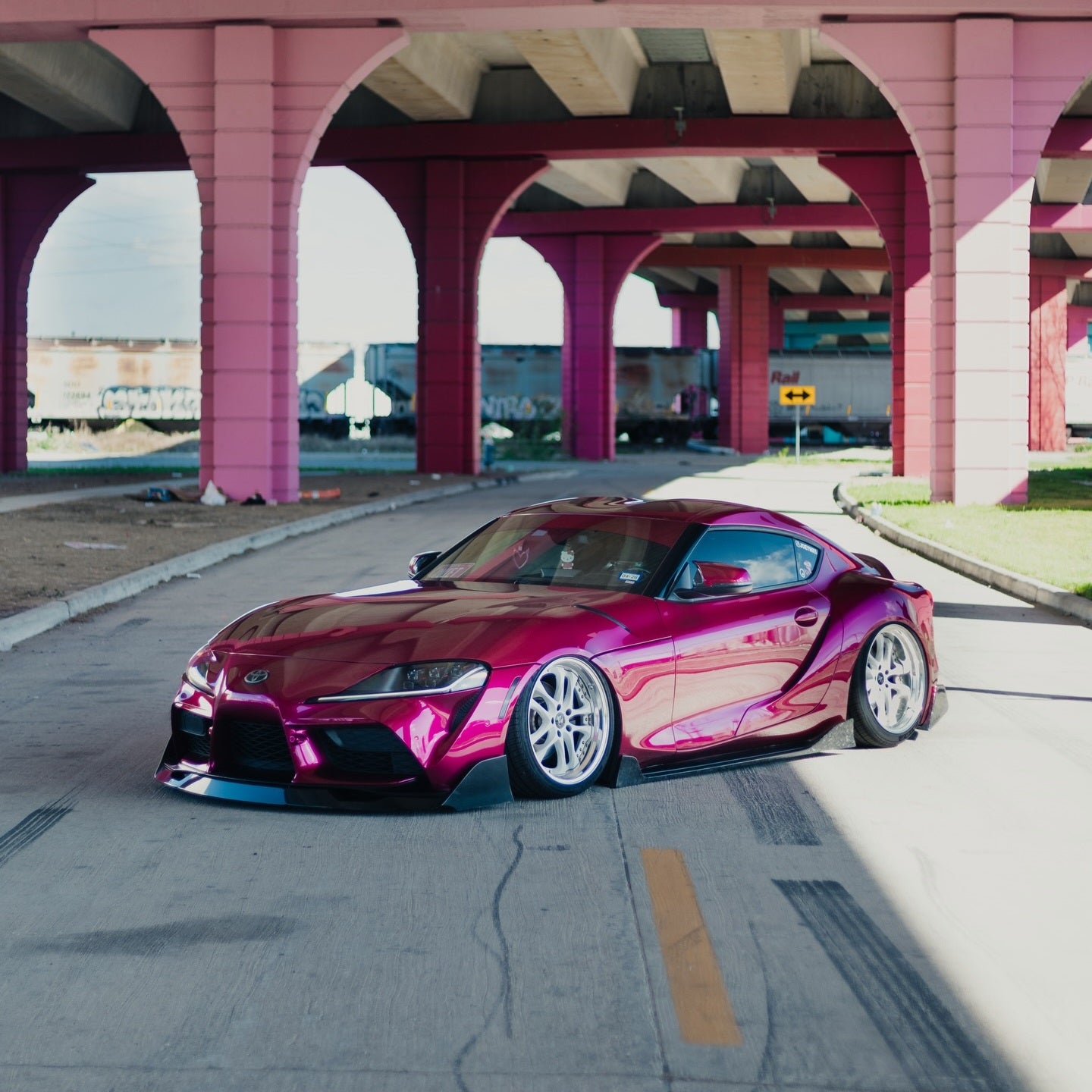 Glossy Metallic Rubellite Purple Vinyl Wrap