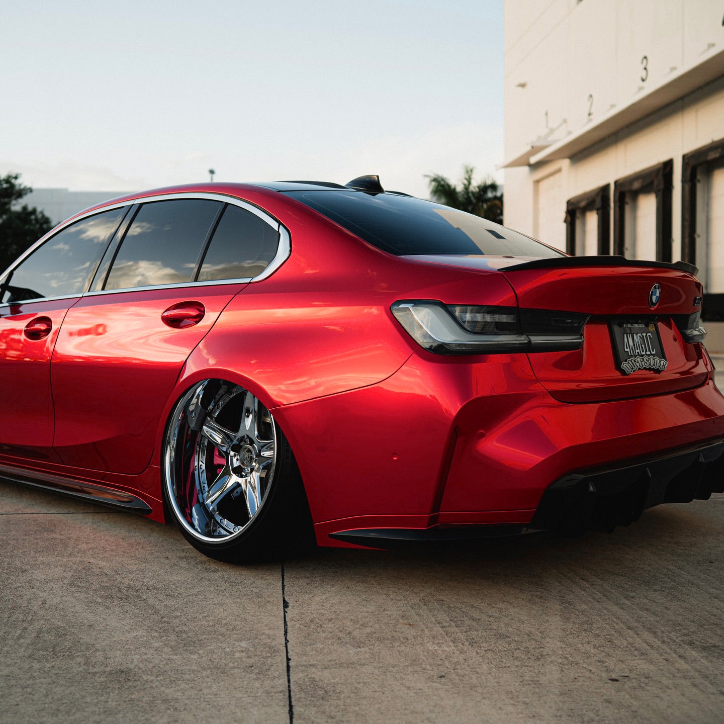 Glossy Metallic Vampire Red Vinyl Wrap