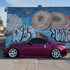 Glossy Metallic Rich Maroon Vinyl Wrap side view