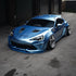 Glossy Metallic Silver Lake Blue Vinyl Wrap