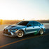 Glossy Metallic Silver Lake Blue Vinyl Wrap