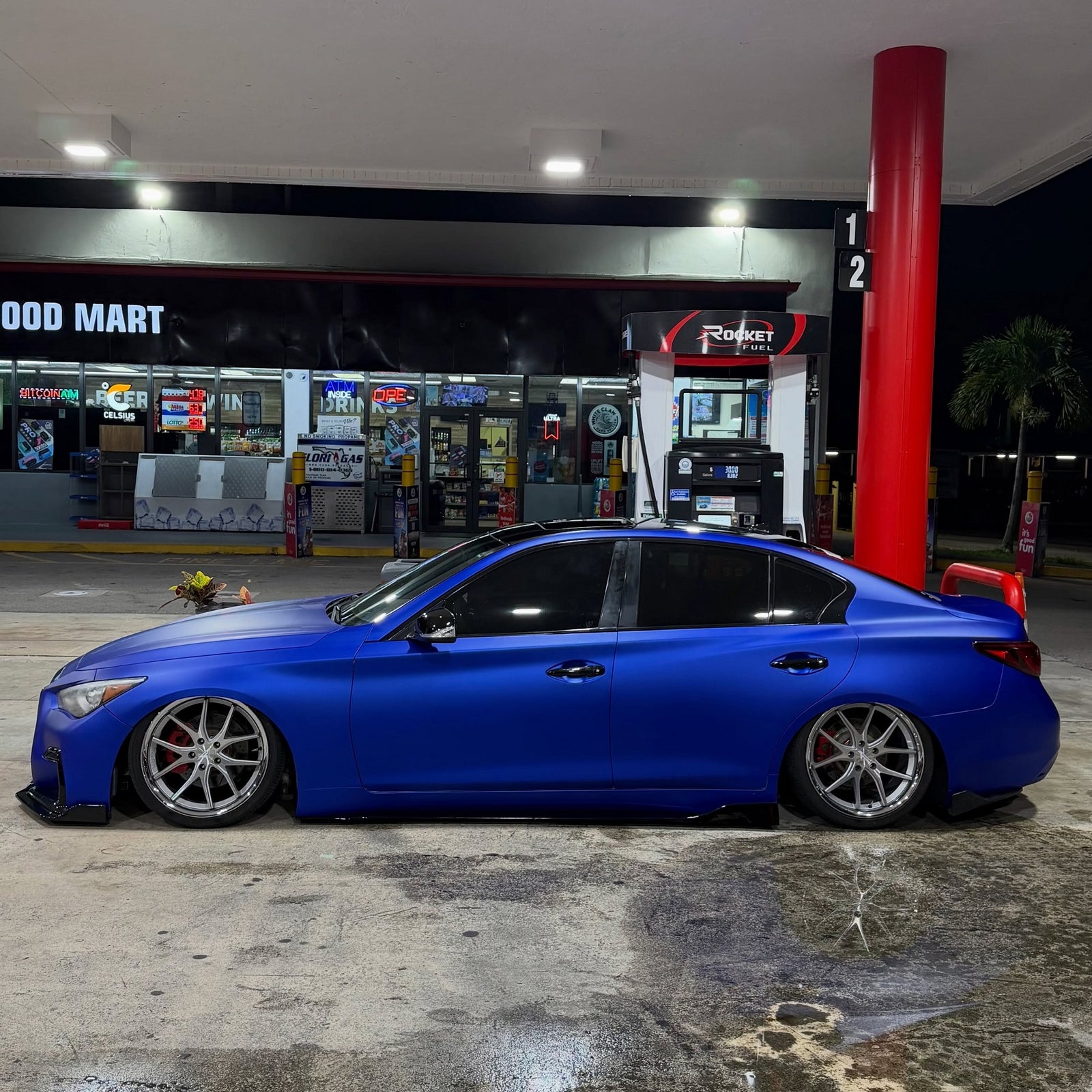 Satin Chrome Silk Ultramarine Vinyl Wrap