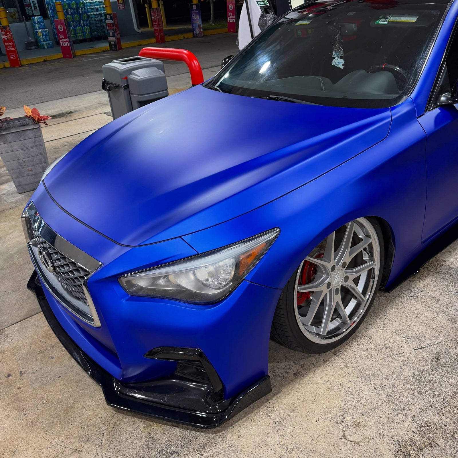 Satin Chrome Silk Ultramarine Vinyl Wrap