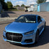 Glossy Metallic Silver Lake Blue Vinyl Wrap