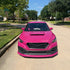 Front View of Subaru in High Glossy Ruby Star Vinyl Wrap