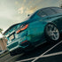 Glossy Metallic Deep Sea Green Vinyl Wrap side view