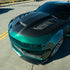 Roofline wrapped in Glossy Metallic La Salle Green Vinyl Wrap.