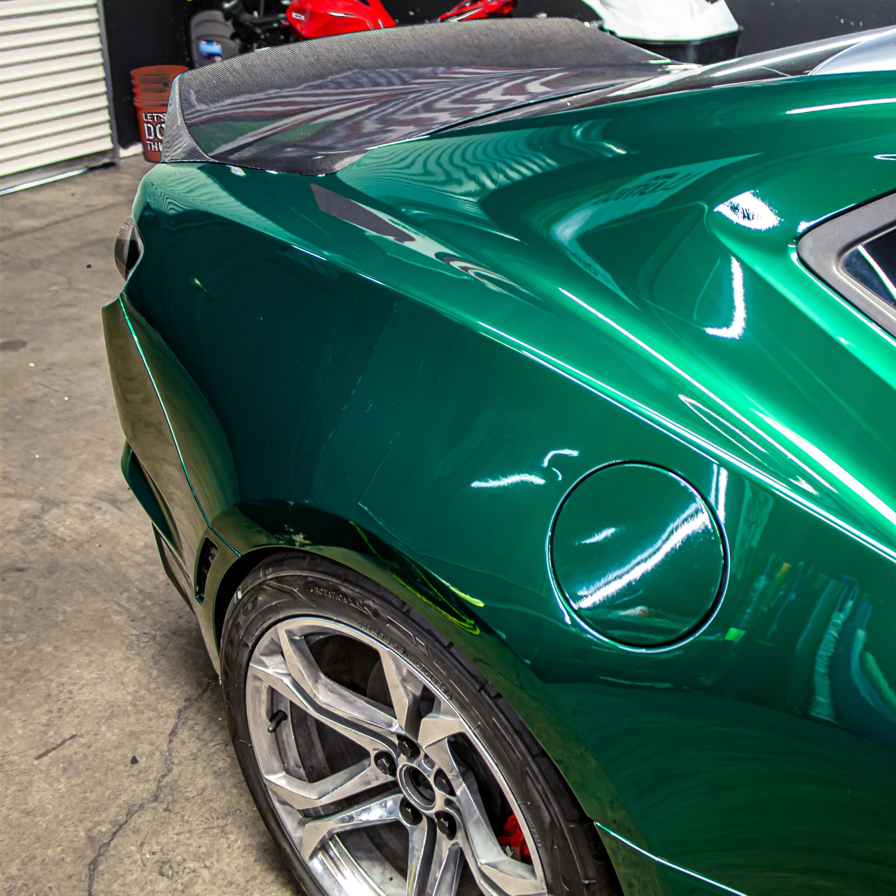 Chevrolet wrapped in Glossy Metallic La Salle Green Vinyl wrap