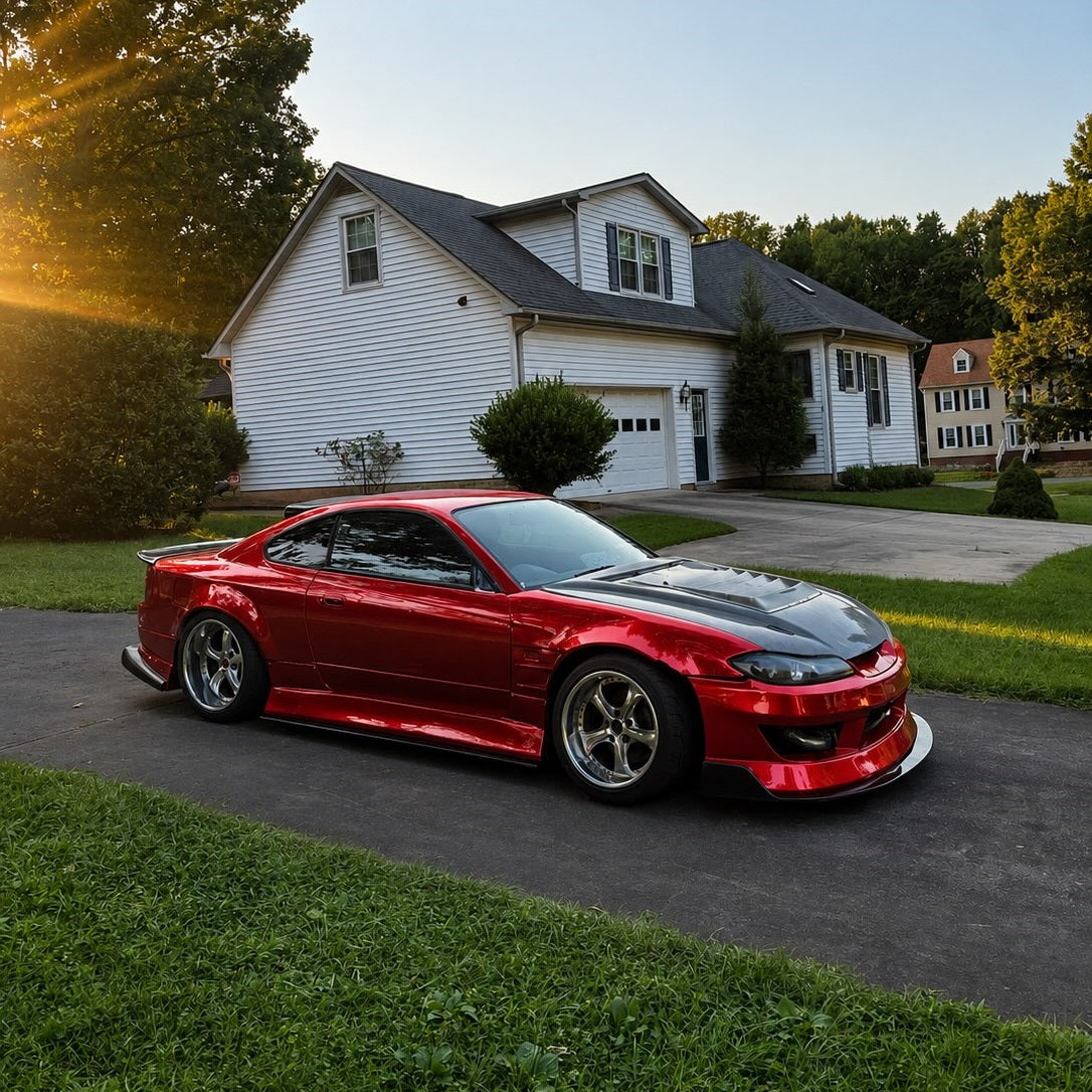 Glossy Metallic Vampire Red Vinyl Wrap