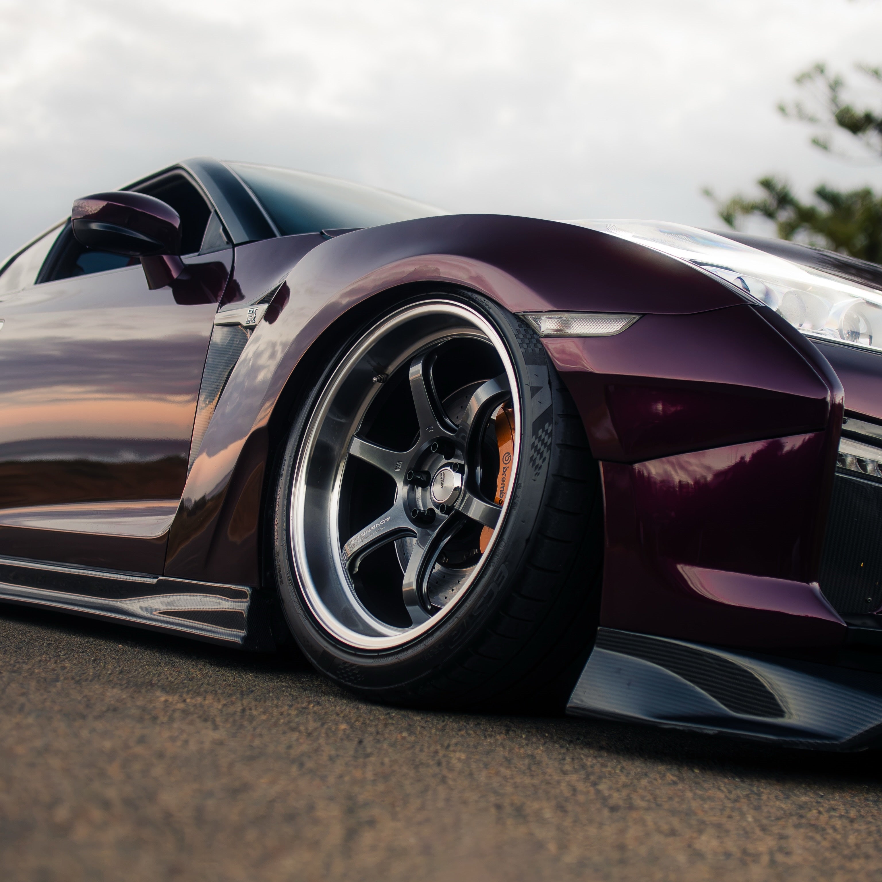 Glossy Metallic Plum Purple Vinyl Wrap