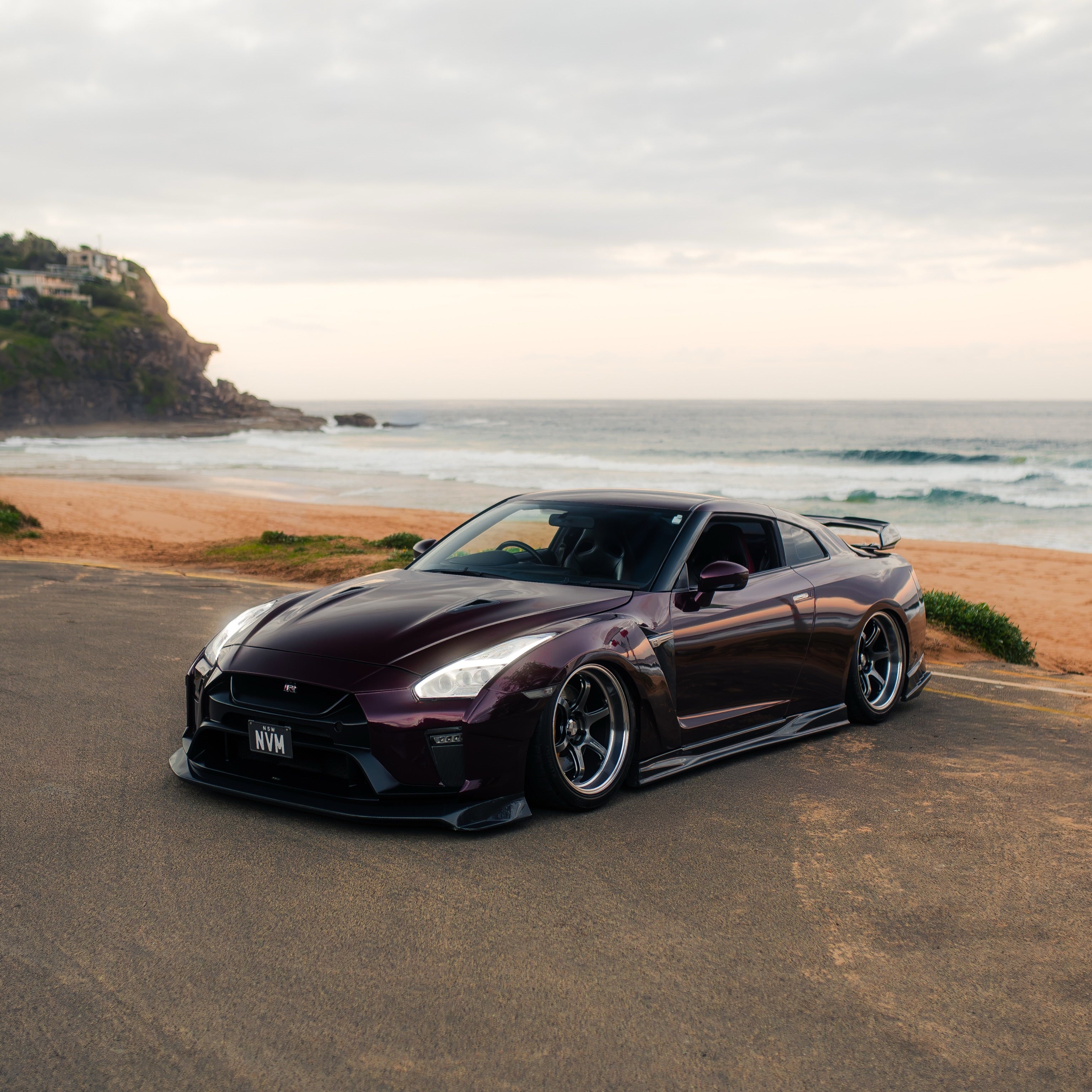 Glossy Metallic Plum Purple Vinyl Wrap