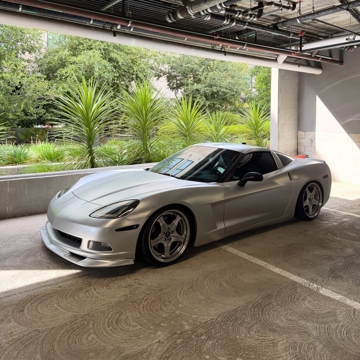 Chevrolet in Satin Chrome Titanium Silver Vinyl wrap
