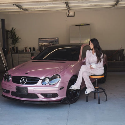 Glossy Metallic Passion Pink Vinyl Wrap