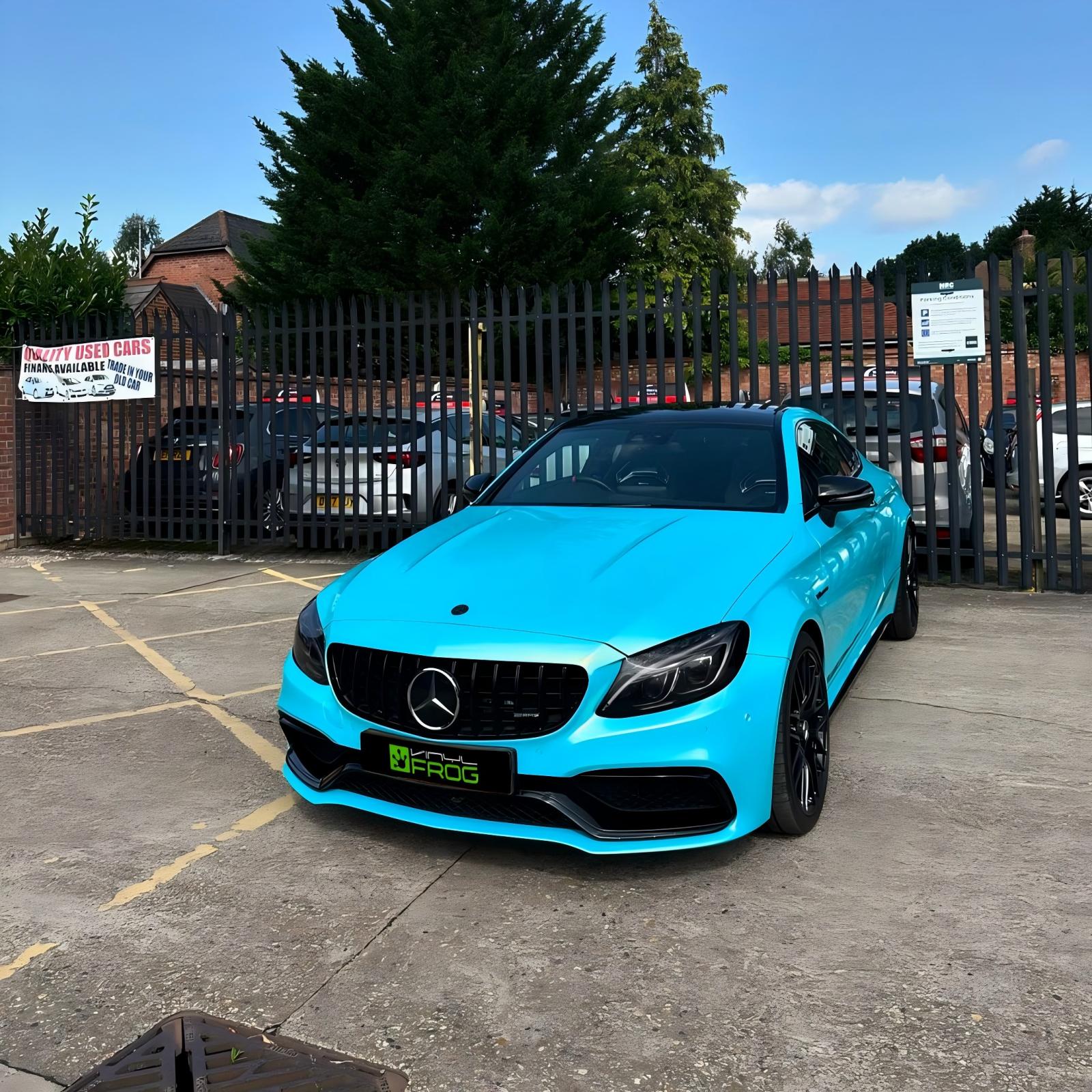 Candy Metallic Neon Ice Blue Color PPF (Wet Application)