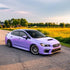 Subaru WRX wrapped in Super Glossy Lavender Purple vinyl wrap.