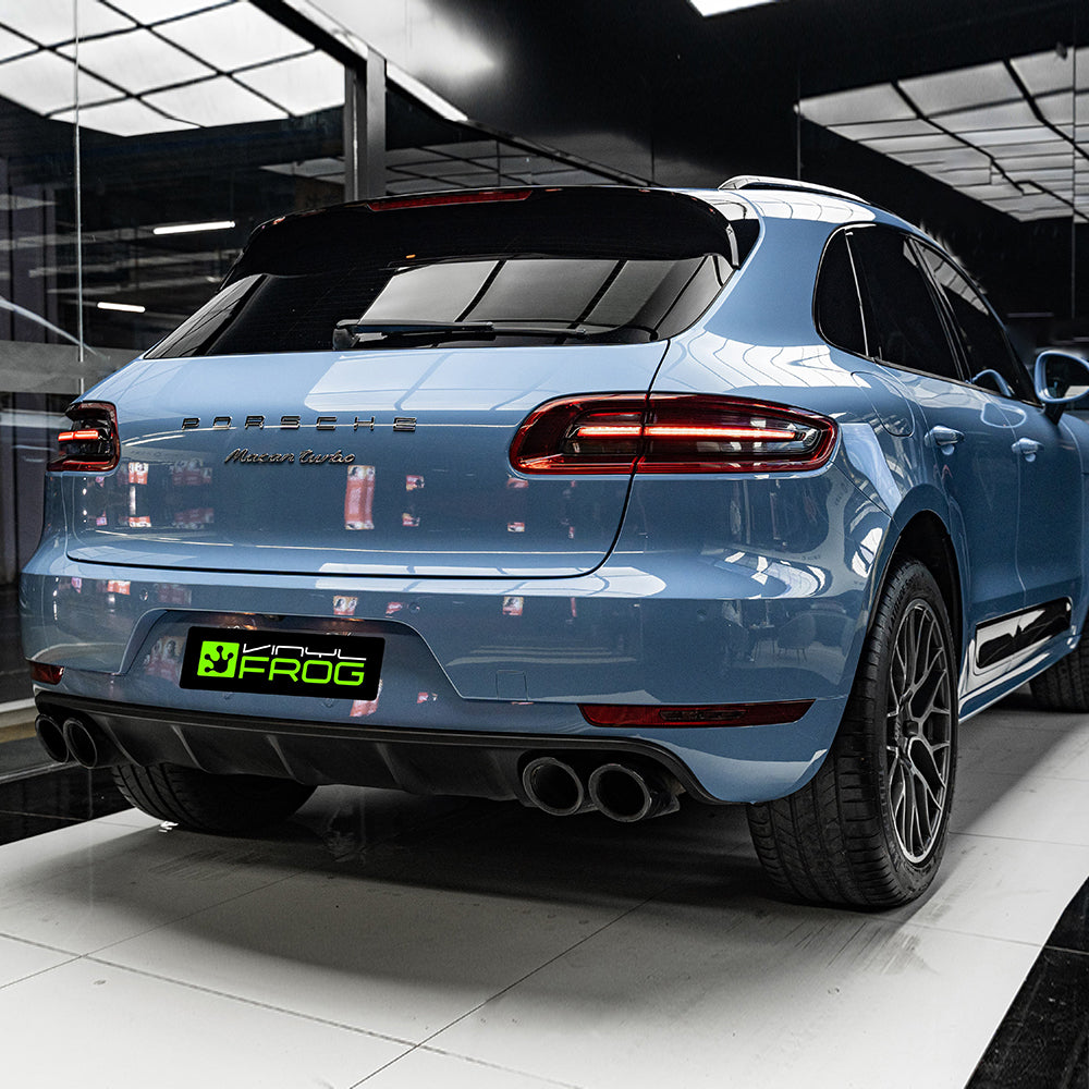 Super Glossy China Blue car wrap.