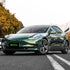 Glossy Metallic Gotland Green car wrap.