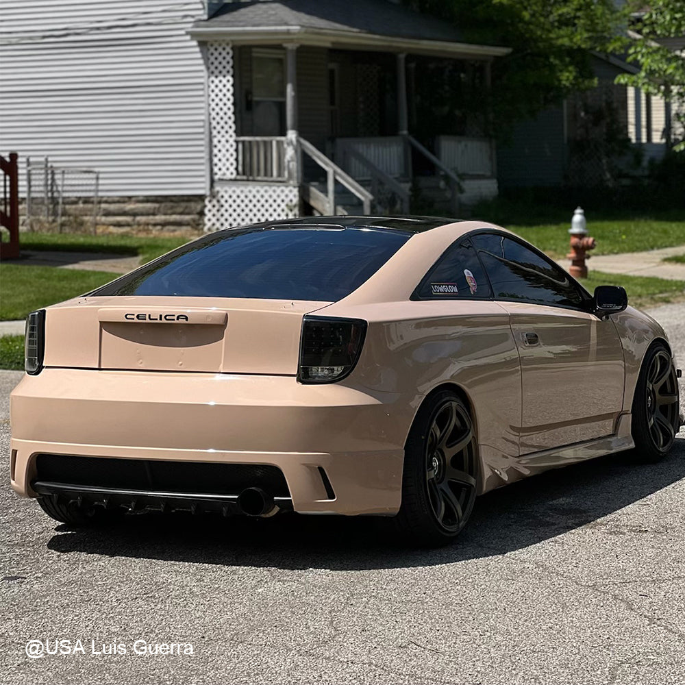 High Glossy Concord Buff car wrap.