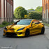 Toyota GR86 wrapped in Mirror Chrome Gold vinyl wrap.