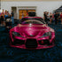 Toyota Supra wrapped in Glossy Metallic Rubellite Purple vinyl wrap.