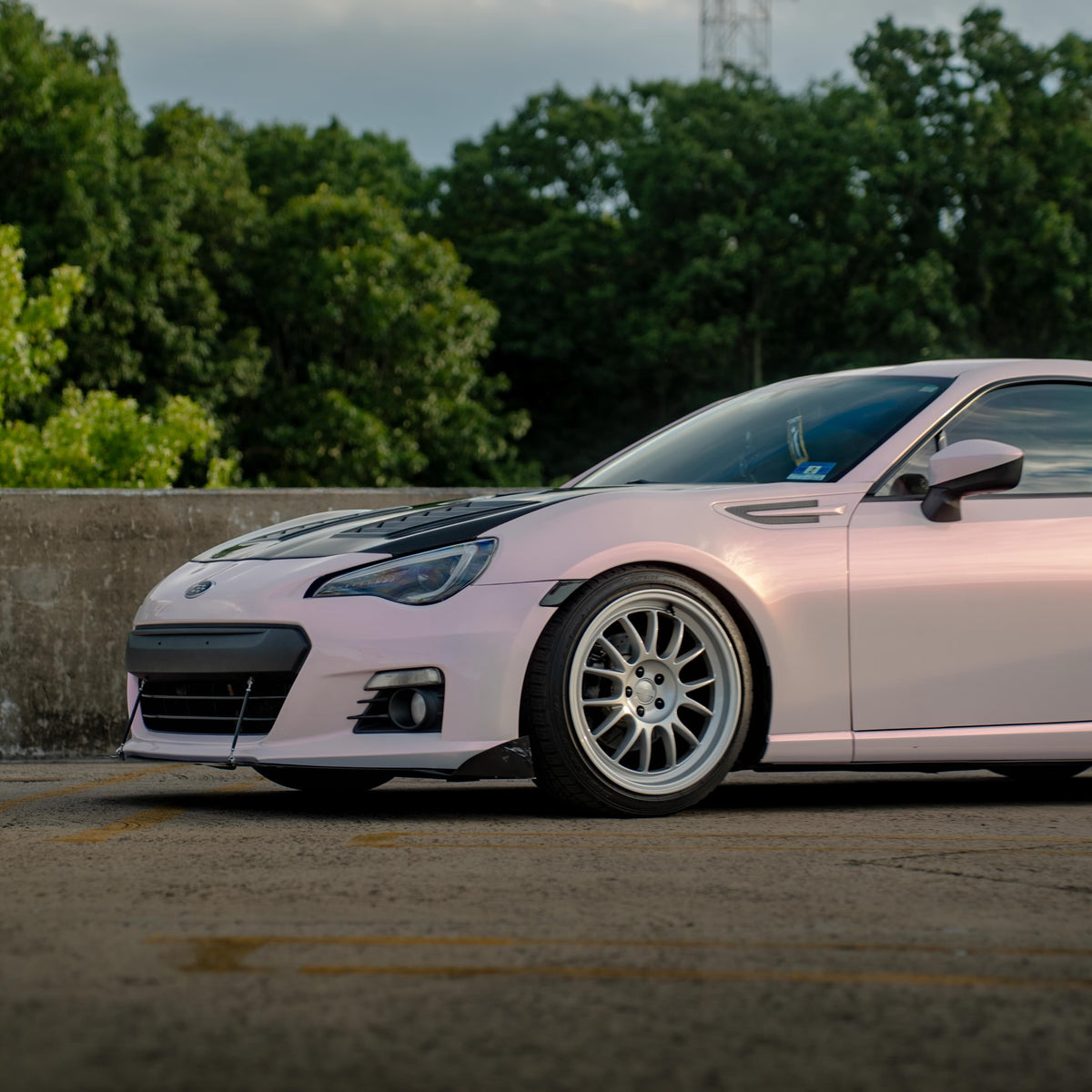Candy Metallic Pink White Vinyl Wrap