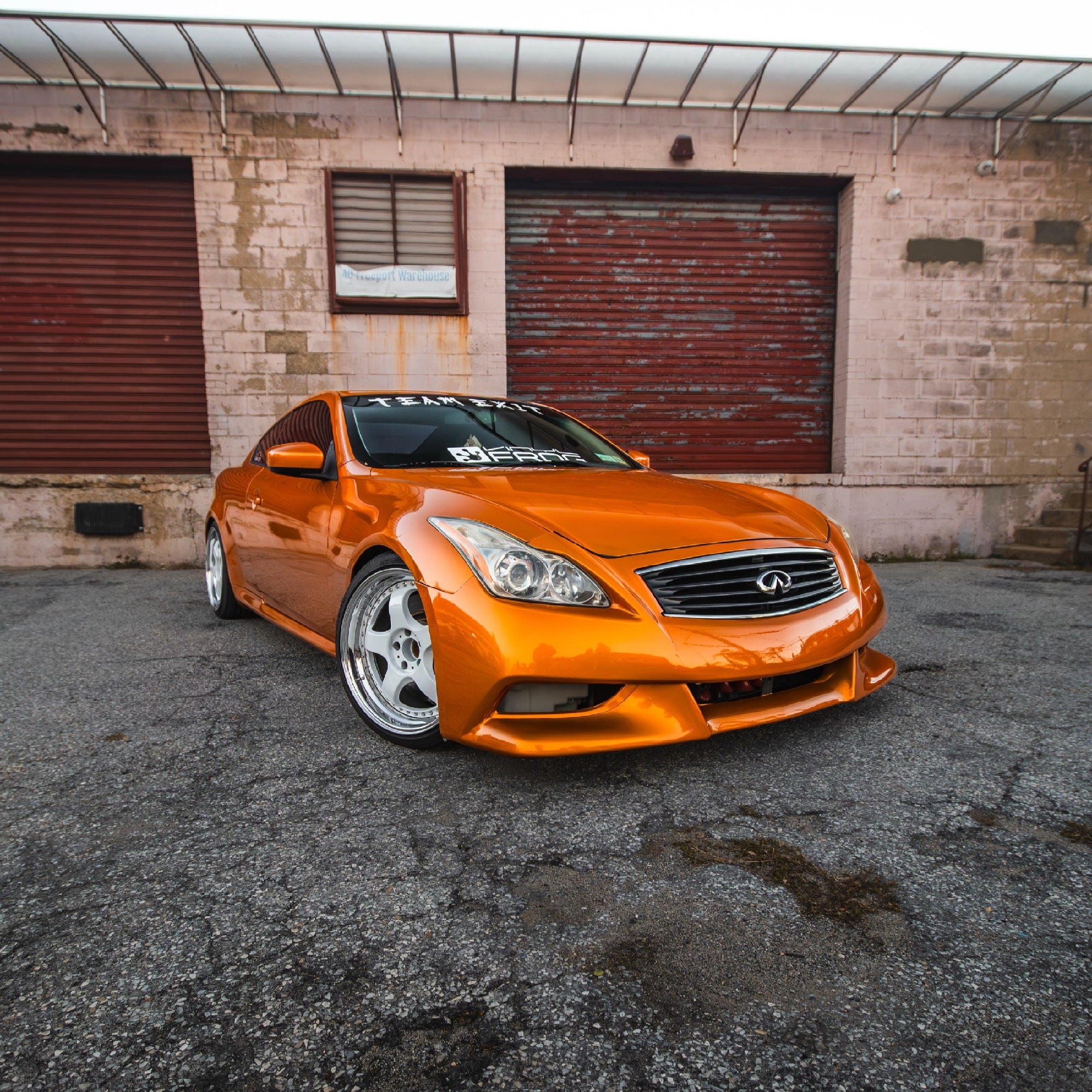 Glossy Metallic Bronze Orange Vinyl Wrap