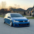 Volkswagen Golf GTI wrapped in High Glossy Laguna Blue vinyl wrap.