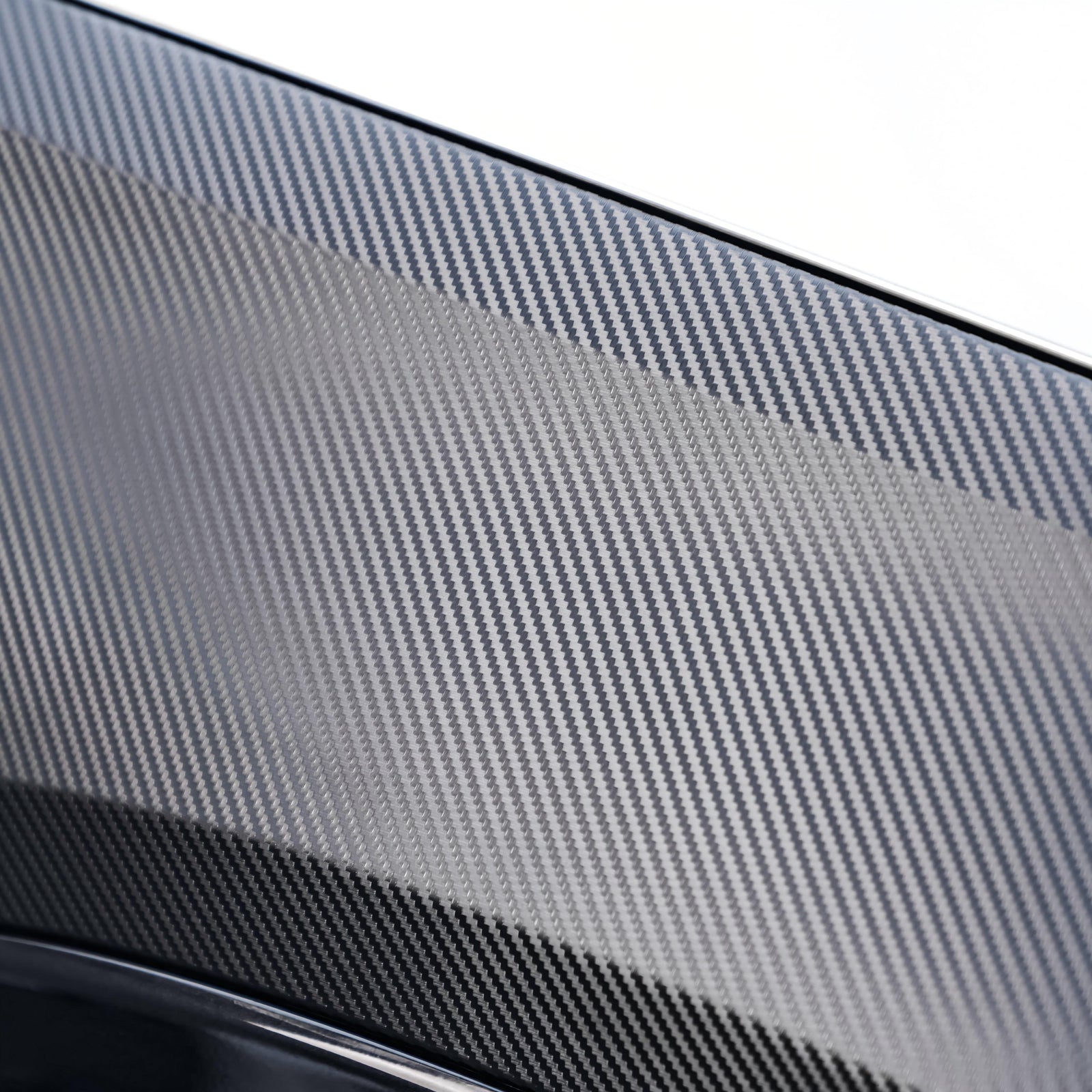 Satin Classic Black Carbon Fiber Vinyl Wrap