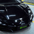 Front view of Lamborghini Glossy Metallic Metal Black Vinyl Wrap