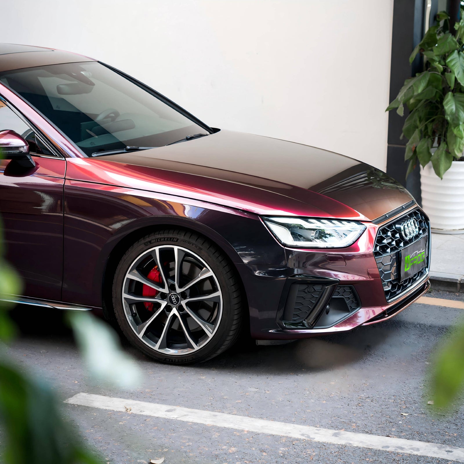 Black Red Color PPF (Wet Application)