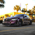 BMW wrapped in Glossy Metallic Plum Purple vinyl wrap down view 