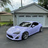 Front View Toyota in Super Glossy Periwinkle Purple Vinyl Wrap
