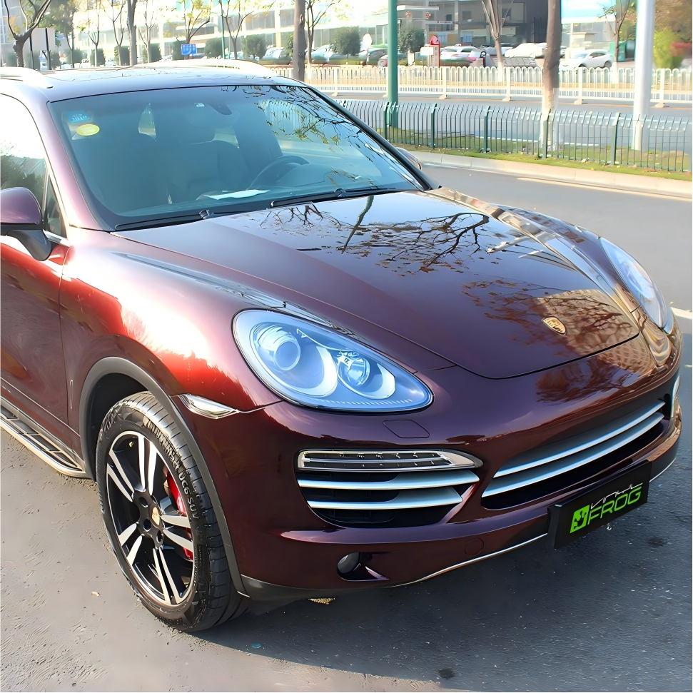 Glossy Metallic Black Rose Vinyl Wrap