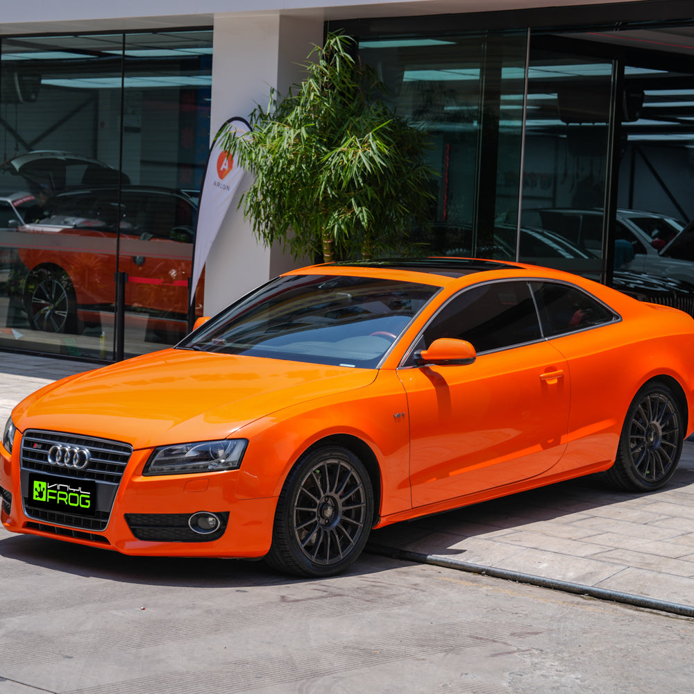 High Glossy Orange Vinyl Wrap