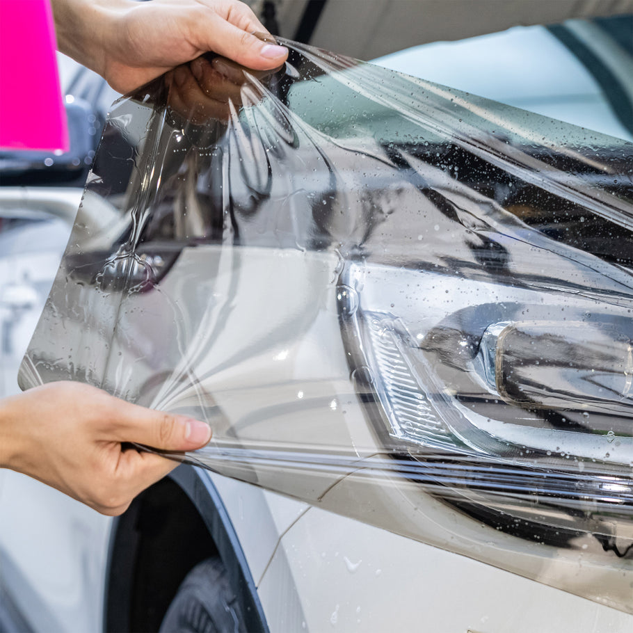 Light Black Headlight Film With Self Healing