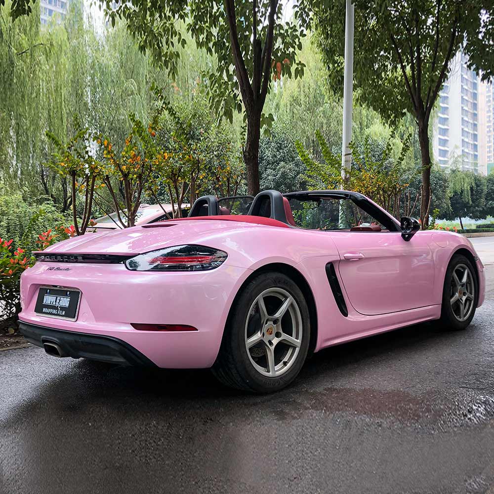 High Glossy Pink Sakura Vinyl Wrap